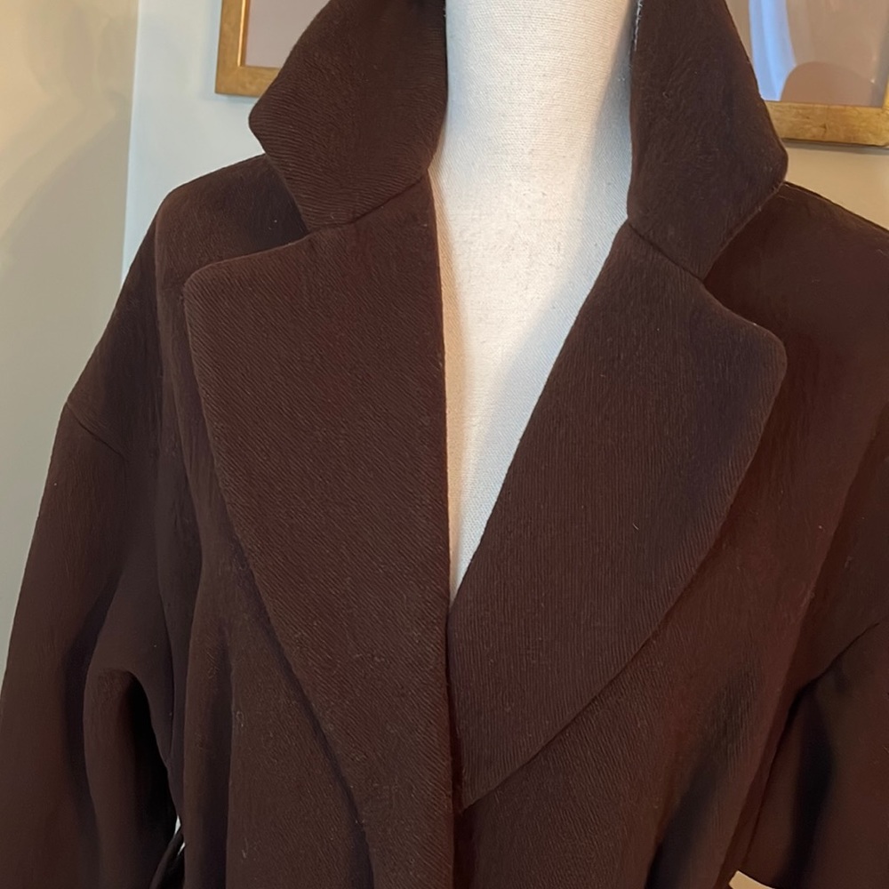 Zara Dark Brown Trench Coat - Picture 7 of 8